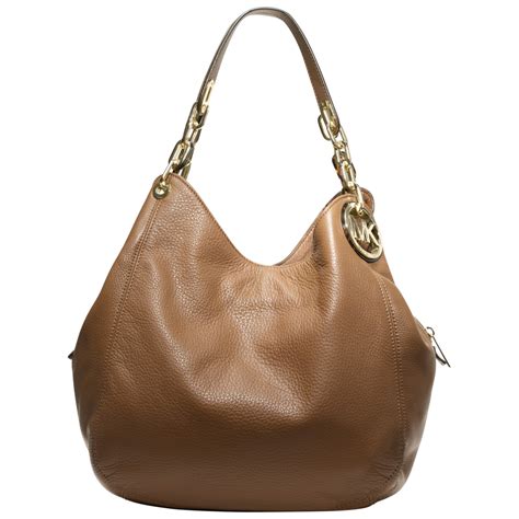 michael kors fulton leather large shoulder hobo bag|Michael Kors shoulder bag small.